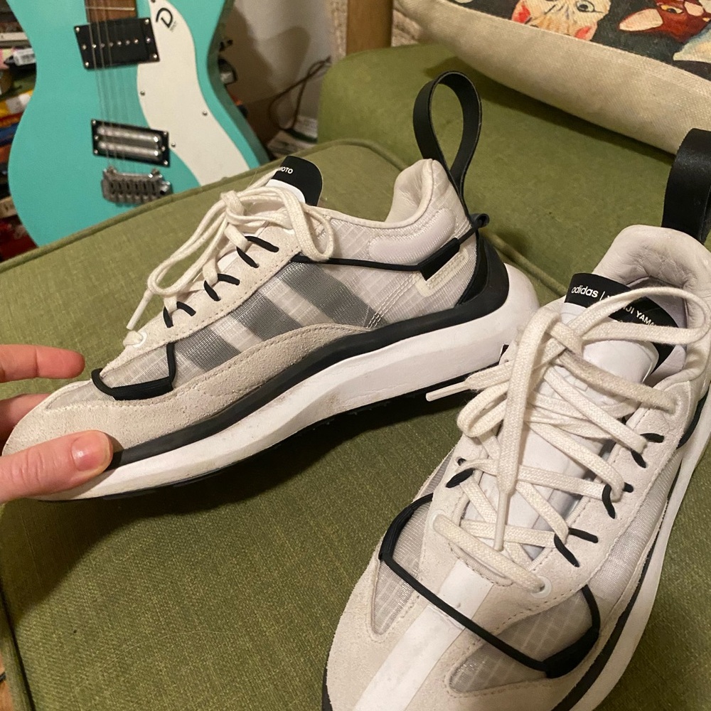Y-3 yohji Yamamoto adidas shika run white bungee sneakers - Picture 2 of 7